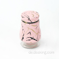 Pink Matte Outdoor Camping Gewürz Glas Flaschenflasche Glasbehälter Glasperlen Milch mit Deckel